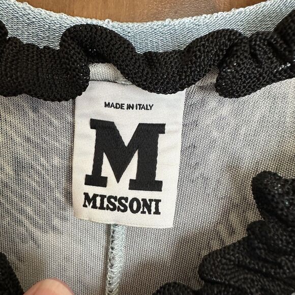 M by Missoni Dress Size 8 Colorful Knit Midi Sleeveless Stretchy Designer Artsy - Picture 2 of 7